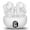 White, variant on Wireless Stereo Earphone, Lightweight In-Ear Touch Control Bluetooth Headphone with LED Display, 40H Playtime Earphone for Android iOS,White