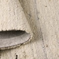 thumbnail image 4 of TOWN & COUNTRY TERRA Montana Textured Border Handcrafted 100% Wool Runner Area Rug, Ivory/Beige, 2'5"x7", 4 of 9