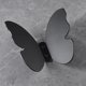 thumbnail image 1 of Gancho de latón para baño, perchero con forma de mariposa, estilo estéreo, dorado cepillado, para pared de dormitorio, perchero creativo para entrada, 1 of 3