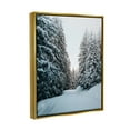 thumbnail image 4 of Stupell Industries Snowy Ski Slopes Landscape Photography Gold Floater Framed Canvas Art Print Wall Art, 25 x 31, 4 of 10