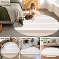 thumbnail image 5 of Round Rugs 3Ft, Brown Stripe Round Area Rug Washable Indoor Throw Carpet, Modern Rustic Horizontal Brown Striped Small Non Slip Circle Rug for Bedroom Living Room Home Decor Aesthetic, 5 of 8