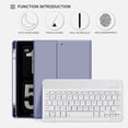 thumbnail image 3 of Funda para iPad 6ª y 5ª generación de 9,7 pulgadas, iPad Air 2, color morado, 3 of 7