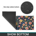 thumbnail image 6 of Pioneer Flower Floral Print Pattern Kitchen Rugs Sets Of 2, Anti Fatigue Non Slip Washable Floor Mats for Kitchen Sink Laundry, 17X30 Inch + 17X47 Inch, 6 of 6