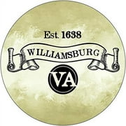 R and R Imports, Inc Williamsburg Virginia Historic Town Souvenir 3 Inch Round Magnet