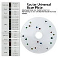 thumbnail image 3 of Router Base Plate Kit for Trim Routers Compact Router Plate with Screws Universal Router Base Plate, 3 of 6