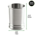 thumbnail image 3 of mDesign Stainless Steel Bathroom Cup, Toothbrush Holder, Tumbler, Brushed/Chrome, 3 of 5