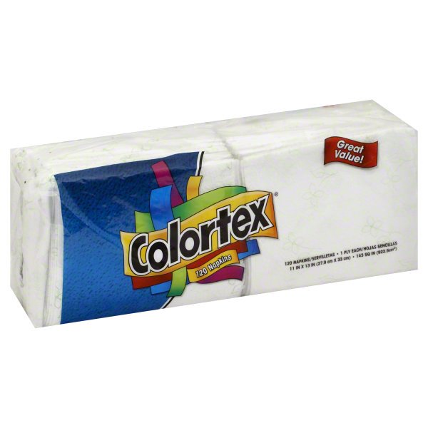 Orchids Paper Products Company, Colortex 120 Napkins, 120 napkins