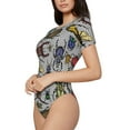 thumbnail image 2 of Daiia Bright Insects Women'S Crew Neck Short Sleeve Slim Fit T Shirts Tops Basic Bodysuit Leotard Clothing-Medium, 2 of 9