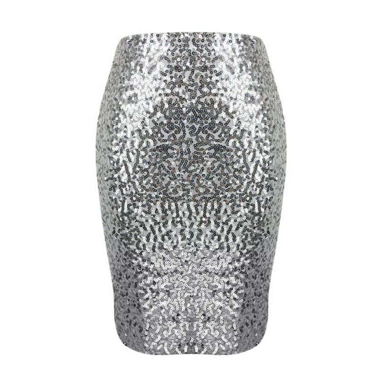 Silver skirt walmart top