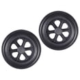 thumbnail image 4 of 2x Rueda delantera para silla de ruedas de 12 Repuestos Neumático para rueda trasera de silla de ruedas negro, 4 of 8