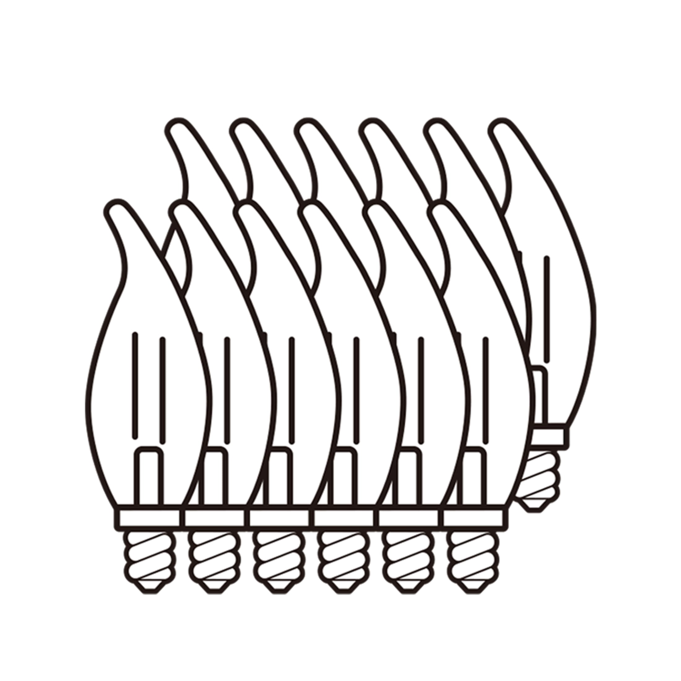 GE LED 40W CA11 Daylight 13YR Small Base (12-Pack)