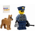 thumbnail image 1 of LEGO City: Police Officer Minifigure with Dog and Handcuffs - German Shepherd, 1 of 4