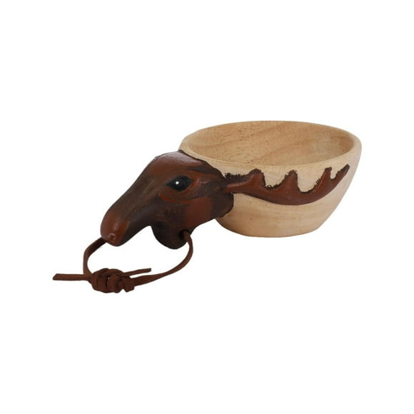HAOMONZEN Tasse en Bois Sculpté à la Main Portable Diverses Formes d'Animaux Tasse de Camping Extérieur Accessoires de Cuisine Étanche Parfait pour Maison Condos Camping-Cars Vente