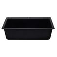 thumbnail image 3 of Pemberly Row Black 33" Single Bowl Drop In Granite Composite Kitchen Sink, 3 of 9