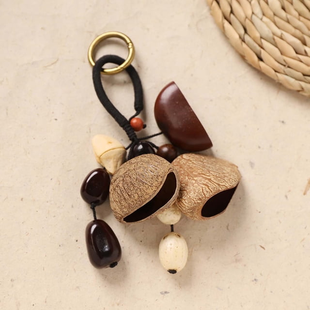 D Handmade Natural String Hand Bells Wind Chimes Accompanying Instruments Therapy Decor Plastic Type D
