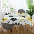 thumbnail image 3 of Yayeee Tablecloths 60" x 120" Rectangle Wrinkle Resistant Party Table Cover, White Flower, 3 of 8