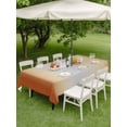 thumbnail image 4 of Outdoor Tablecloth with Umbrella Hole for Patio/Picnic/Party/Camping, Burnt Orange Ombre Waterproof Table Cloth Rectangle Table Cover Washable, Modern Grey Gradient Farmhouse Art (52"x 70"), 4 of 8