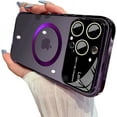 thumbnail image 6 of for iPhone Case,[Compatible with MagSafe] Luxury ElectroPlated Large Window Camera Lens Protection Clear Soft Shockproof Phone Case (Silver,iPhone 15 Pro Max), 6 of 6