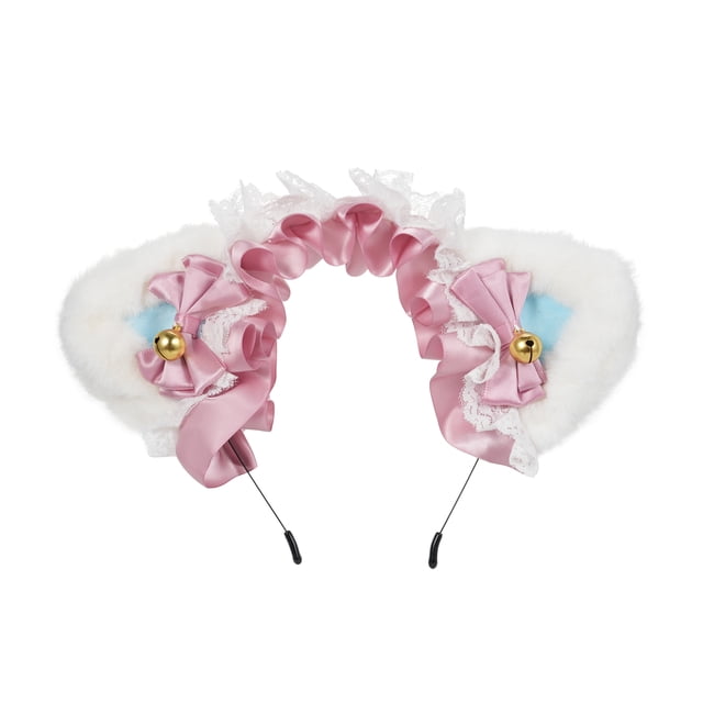 Cinta de Gato esponjoso Orejas ToCado Diadema de Cinta Lindo Adorno para Cabello Accesorio de Cabello Orejas de Gato para Niñas y Mujeres