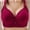 Red, variant on Lightly Padded Bras for Women Cotton Back Closure Bra Back Closure Bra Solid Color Back Bra Plus Size Bra Senior Women Bras Lift Support Bra Back Support Bra Minimalist Back Bra