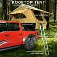 thumbnail image 5 of Rooftop Tent, 800D High Density Rip-Stop Waterproof with Telescopic Ladder Thick Mattress & LED Strip Light, 2-3 Person Family Camping roof top Tent for Car Jeep SUV Truck, 5 of 8