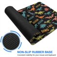 thumbnail image 6 of Long Mouse Pads for Desk,Black Cartoon Dinosaurs Names Pattern Desk Mats on Top Of Desks, Desk Mouse Pad Extra Large with 3mm Non-Slip Base and Stitched Edge for Gaming,Office,Work,Home 31.5"x15.7", 6 of 6