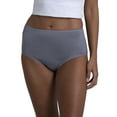 thumbnail image 4 of Fruit Of The Loom Womens Microfiber Brief Panty 6 Pack, 10, Assorted, 4 of 9