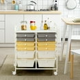 thumbnail image 4 of Costway 12 Drawer Rolling Storage Cart Tools Scrapbook Paper Office School Organizer, 4 of 10