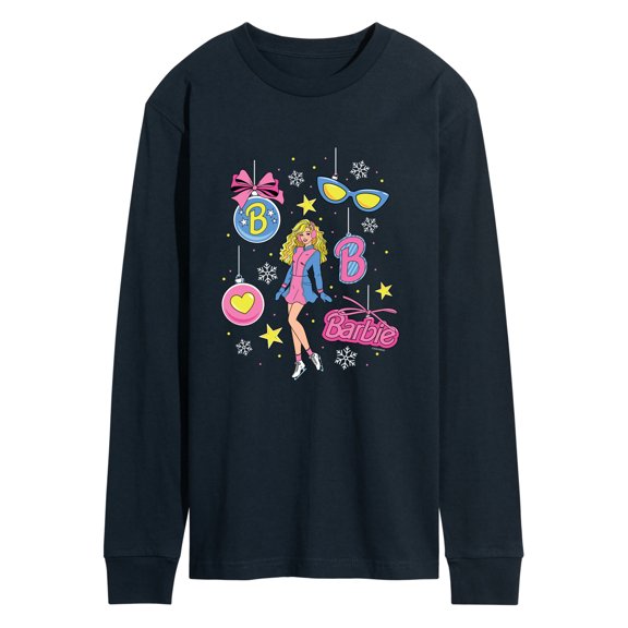 Barbie - Ornament Grid - Men's Long Sleeve Graphic T-Shirt