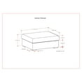 thumbnail image 2 of Simpli Home Jasmine Ottoman in Performance Fabric, Assembled, 2 of 7