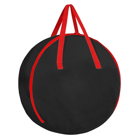 ACDANC Wreath Storage Container Waterproof Oxford Wreath Bag,Large 23.6" Garland Storage,Black