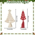 thumbnail image 3 of MOQIN Christmas Decoration - Christmas Tree Macrame Kit, Christmas Macrame Woven Tree DIY Kit, Woven Macrame Christmas Trees DIY Wall Hangings, Macrame Kits for Adults, 3 of 9
