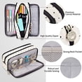 thumbnail image 1 of School Multifunctional Double Zipper Portable Canvas Large Capacity Pencil Case, 1 of 7