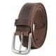 thumbnail image 1 of Cinturón VATAN Casual de cuero clásico para hombre, color marrón, 54 cm, 1 of 7