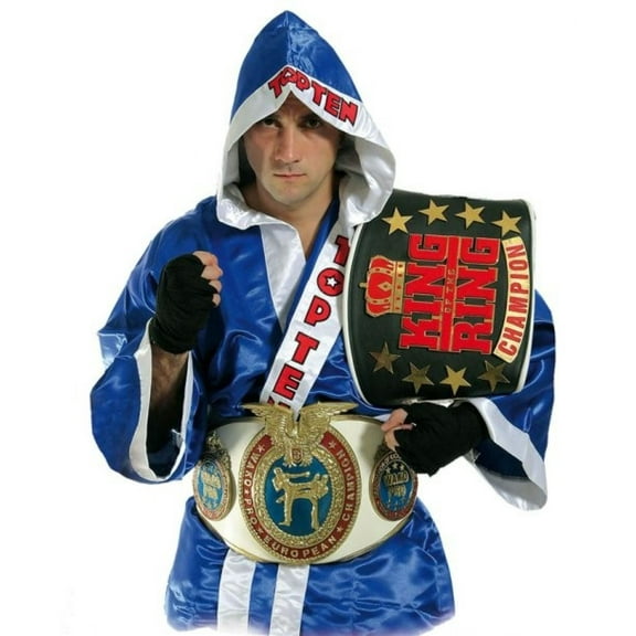 TOP TEN Boxing Robe - blue/white, 1919-6