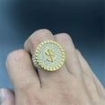 thumbnail image 4 of PAMTIER Men's Stainless Steel Jewelry Hip&nbsp;Hop&nbsp;Punk&nbsp;Micro&nbsp;Pave&nbsp;CZ&nbsp;Dollar&nbsp;Sign&nbsp;Ring Gold Size 9, 4 of 5