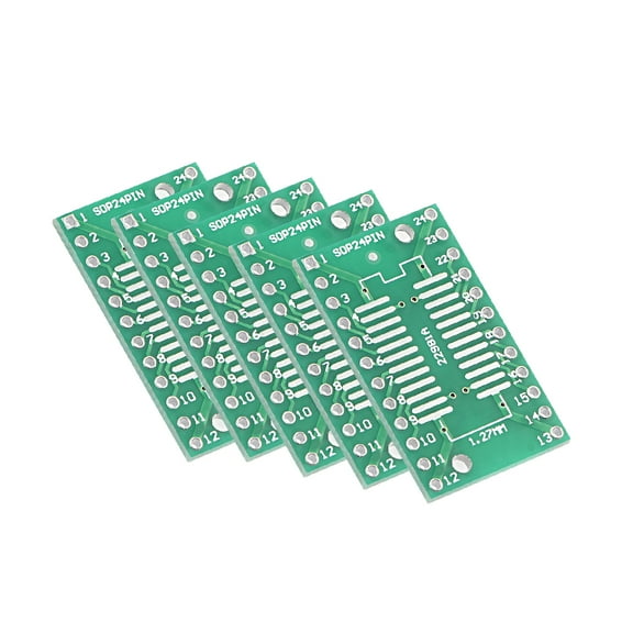 SSOP 24PIN 0.65 / SOP 24PIN 1.27 to DIP Adapter PCB Board SMD Converter 5pcs
