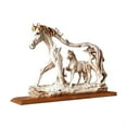 thumbnail image 2 of Yirtree Desktop Figurine Delicate Workmanship Gorgeous Artwork Micro Decor Standing Galloping Horse Resin Statue for Home, 2 of 8