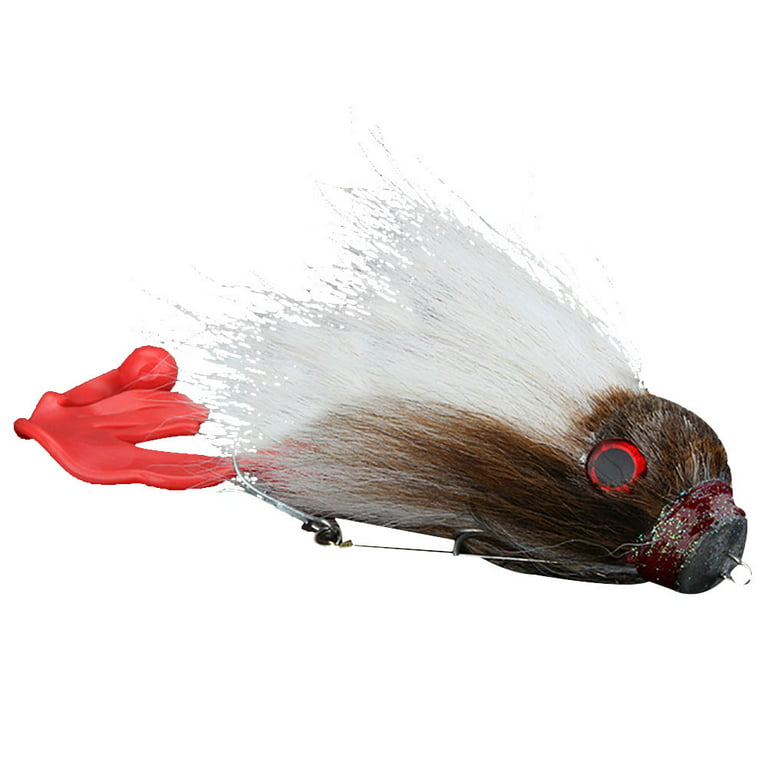 Fishing Lure Lifelike Artificial Swimbaits Mouse Rat Shape Bait Freshwater  Saltwater Fly Fishing Lure with Double Hooks 