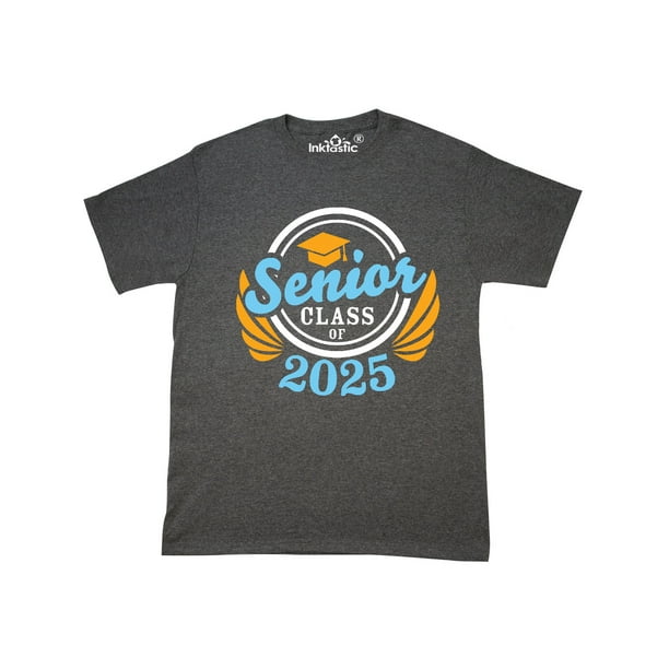 INKtastic Senior Class of 2025 in Gold and Blue with Graduation Cap T