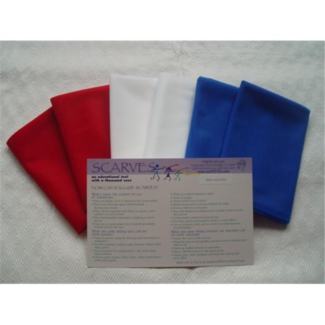 Arts Education Ideas SCID12RWB Patriotique Couleurs Mini Foulard Kit