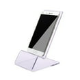thumbnail image 5 of Tyeign Clear Acrylic Phone Stand, Universal Desktop Cell-Phone Holder for Iphone & Android, 4.6 in High, Transparent Display Rack for Kitchen Counter, Desk, Nightstand, 1X Bracket, 5 of 6