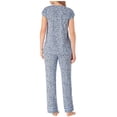thumbnail image 2 of Carole Hochman Women's Midnight Super Soft Modal Pajama Set, Blue Animal, Medium, 2 of 4