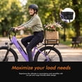 thumbnail image 6 of Actbest 26" Electric Bike for Woman, 500W Powerful Motor, 48V 7.8Ah Battery, 7-Speed, Front Suspension, LCD Display, Wide Saddle, Mountain E-Bike for Adults, 6 of 8