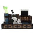 thumbnail image 4 of Book Shaped Pen Holder Unique Pen Holder Book Shaped Design Vintage Style for Home ANGGREK Otros, 4 of 8