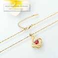 thumbnail image 3 of Cremation Jewelry Heart Urn Necklace for Ashes for Women Memorial Keepsake Simulated Birthstone Pendant for Loved Ones, 3 of 5