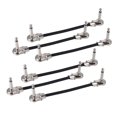 thumbnail image 2 of Guitar Effect Pedal Instrument Patch Cable 30cm/ 12in Guitar Effect Pedal Instrument Patch Cable 1/4 6Pcs 15cm, 2 of 5