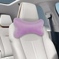 thumbnail image 2 of Dickly Car Neck Pillow Breathable Soft Car Cervical Pillow Car Headrest Pillow for Kids Violet, 2 of 8
