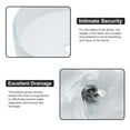 thumbnail image 5 of Logmey 16 Inch Small Round Vessel Sink White Ceramic Bathroom Vessel Sink Bowl Above Counter,Bathroom Vanity Sink Art Basin Countertop, Modern Minimalist Design, 5 of 9