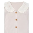 thumbnail image 2 of Modern Moments by Gerber Toddler Girl Woven Collar Sweater, Sizes 12M-5T, 2 of 6